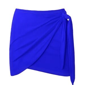 TA3 Mini Wrap Skirty Cover Up – Sapphire Blue – Size XL – NWT